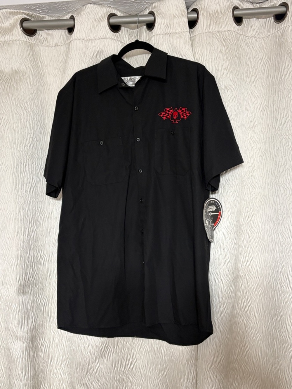 NWT-LETHAL THREAT Rusty Nuts Black Shirt HW50197XL Short Sleeve-Size Large